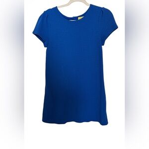 Maeve anthropologie royal Blue textured shift dress size small